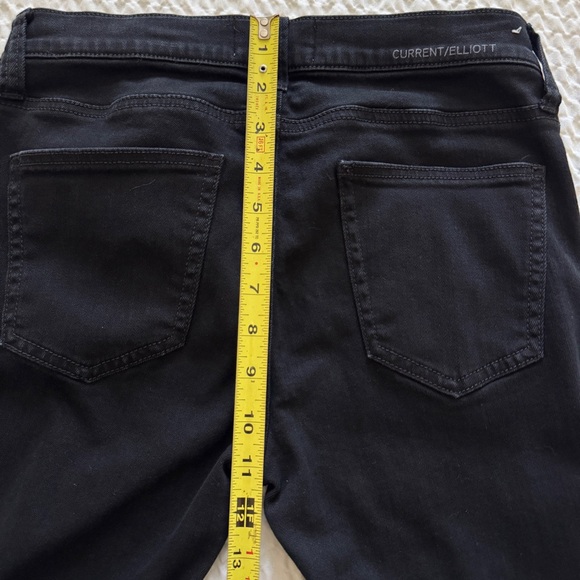 Current/Elliott Skinny Crop Leg Jean, Black, Size 27 - Picture 10 of 11